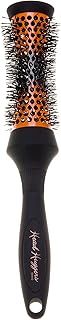 Denman (Small) Thermo Ceramic Hourglass Hot Curl Brush - Hair Curling Brush for Blow-Drying, Straightening, Defined Curls, Volume & Root-Lift - Orange & Black, (DHH2)