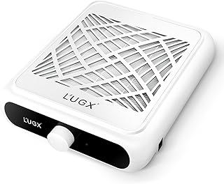 L'UGX Professional Nail Dust Collector, Nail Vacuum Dust Collector Nail Tech Fan Extractor Powerful Suction Machine for Acrylic Nail Polishing, Perfect for Home Salon Use