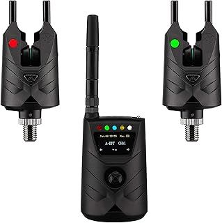 New Direction Tackle Bite Alarm S9pro 2+1 Set | Radio Mode | Smart Link | App Control | Receiver with Display | Rechargeable via USB-C | Nightlight