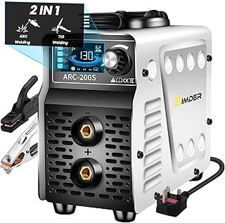 SSIMDER ARC Welder Machine Mini Inverter Welder ARC-200SI 240v MMA/Lift TIG/Hot Start/ARC Force Anti-Stick Portable Welding Machine with Smart LCD Display for Home DIY, Auto Repair, Metal Crafting