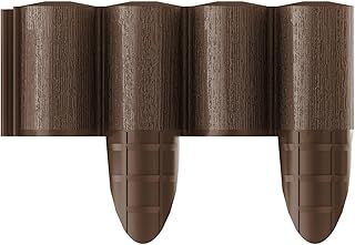 Cellfast Lawn Edging Palisade, Brown, 10 pieces 2.4 x 0.3 m