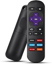 Roku Remote Control Replacement For 1, 2, 3, 4, Lt, Hd, Xd, Xs, Premiere, And Ultra, Tv Has 6 Streaming Buttons No Setup Need