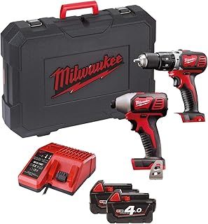 Milwaukee M18 BPP2C-402C Heavy-Duty Twin Pack - 18 Volt 2 x 4.0Ah Li-Ion
