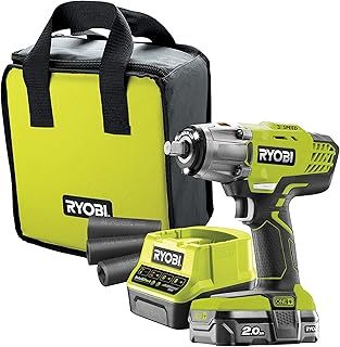 Ryobi R18IW3-120S 18V ONE+ Cordless 3 Speed Impact Wrench Starter Kit (1 x 2.0Ah)