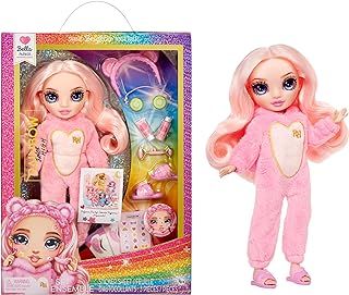 Rainbow High Junior High PJ Party - Bella (Pink) - 22 cm Posable Doll with Soft Onesie, Slippers and Play Accessories - Kids Toy - Great for Ages 4-12 Years
