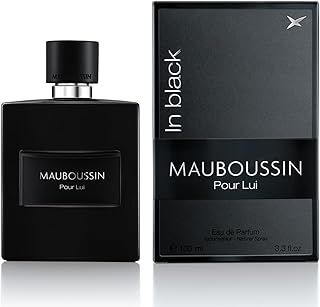 Mauboussin - Pour Lui In Black 100ml (3.3 Fl Oz) - Eau de Parfum for Men - Woody & Oriental Scents