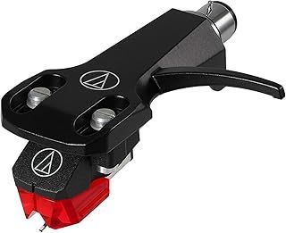 Audio-Technica AT-XP5/H Dual Moving Magnet Stereo DJ Cartridge with Headshell Red