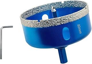 Teronbeta Diamond Hole Saw 80mm with Pilot Center Drill Bit, Vacuum Brazed Diamond Core Hole Cutter for Tile, Porcelain, Glass, Ceramic, Marble