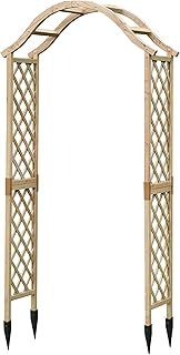 Selections Wooden Garden Arch (Tan) with Ground Spikes