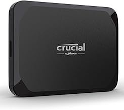 Crucial X9 1TB Portable External SSD - Up to 1050MB/s, External Solid State Drive, Works with PlayStation, Xbox, PC and Mac, USB-C 3.2 - CT1000X9SSD902