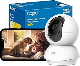Tapo C200 1080p Pan/Tilt Indoor Camera, Baby Monitoring, Motion Detection, Customizable Privacy Mode, 2-Way Audio, Night Vision, Cloud and Local Storage, Works With Alexa and Google, No Monthly Fee