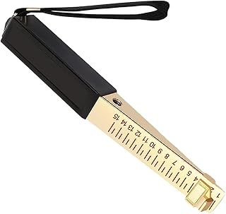 EUTEEWAL Door Gap Measuring Tool, 1-15mm Fire Door Gap Gauge Checker Tool Engineering Ruler, Feeler Gauges for House Engineering Inspection Flatness Measuring Tool Ruler (0.5mm)