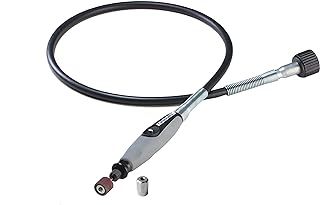 Dremel 225-01- Flex Shaft Rotary Tool Attachment with Comfort Grip and Long Cable - Engraver, Polisher, and Mini Sander- Ideal for Detail Metal Engraving, Wood Carving, and Jewelry Polishing, Grey