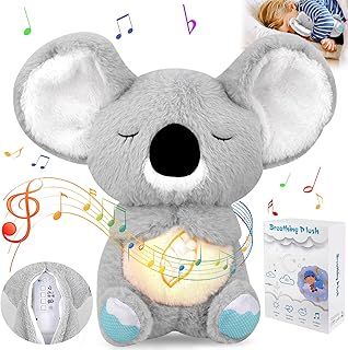 Anxiety Relief Koala Bear, Breathing Teddy with Music Lights & Motion, Plush Toys for Adults/Kids