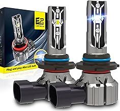 Hir2 9012 LED Headlight Bulbs, 12V 70W 12000Lumens 6000K Xenon White Hir2 9012 LED Auto Car Headlight Conversion Kit, 360 Degree Adjustable Beam Lamps, IP67 Waterproof, Pack of 2 (9012 / HIR2)