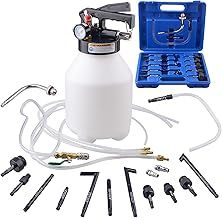 6L Pneumatic Transmission Fluid Transfer Pump, Gearbox Oil Filling Pump ATF Filler System with 14pcs Filler Adapters