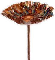 Copper Bird Bath - Elegant, Rustproof and Durable Garden Decor for Birds to Bathe and Drink