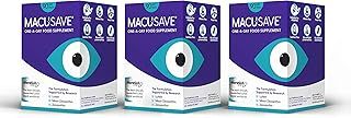 3 X 90 Pack - Macu-SAVE Food Supplement with Meso-Zeaxanthin/Lutein and Zeaxanthin.