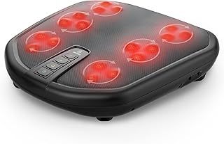 COMFIER Shiatsu Foot Massager Machine,Kneading Foot Massager with Heat, Heated Foot Warmer, Feet Massager for Pain Relief, Plantar Fasciitis, Fit All Foot Size, Black