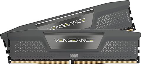 CORSAIR VENGEANCE DDR5 32GB (2x16GB) DDR5 6000MHz CL30 AMD EXPO Intel XMP iCUE Compatible Computer Memory – Grey (CMK32GX5M2B6000Z30)