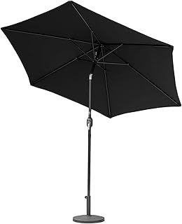 Harrier 2.7m Garden Parasol with Crank Handle & Tilt Function [5 Colour Options] – Outdoor Garden Patio Umbrella with Optional Waterproof Cover