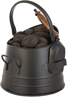 Coal Scuttle Hod Bucket Fireside Fuel Store & Shovel
