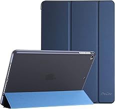 ProCase Smart Case for iPad 9.7/iPad 6th/5th Gen, iPad Air 2/iPad Air 1(Model: A1893 A1954 A1822 A1823 A1566 A1567 A1474 A1475 A1476) Slim Soft TPU Cover Folio Case with Translucent Back -Navy