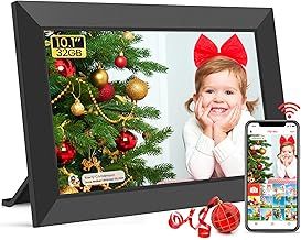 Frameo 10.1 inch Digital Photo Frame - WiFi Digital Picture Frame Built in 32GB Memory, HD 1280 * 800 IPS Touchscreen, Auto Rotate, Easy Setup and Share Photos or Videos via Frameo APP