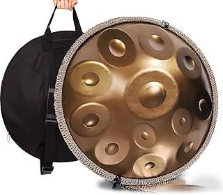 Handpan Drum 432Hz/440Hz, 9/10/12 Notes 22 Inches Percussion Instrument With Drum Tripod, Steel Handpan Instrument For Meditation Yoga Sound Healing (Color : 432Hz, Size : 12 Notes)