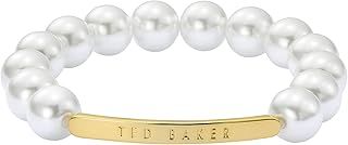 Ted Baker Beadie Baker Bead Adjustable Bracelet for Women (Gold/Pearl)
