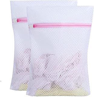 Mesh Washing Bags for Laundry,Bra Shoe Sock Trainer Net Delicates Laundry Bag with Premium Zipper (2 SET)