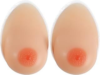 Vollence Self Adhesive Long Tail Shape Silicone Breast Forms Fake Boobs Mastectomy Prosthesis Bra Pad Enhancers