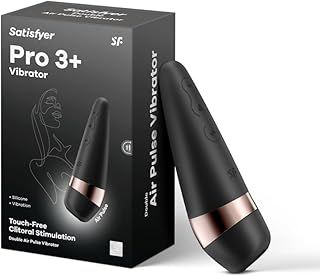 Satisfyer Pro 3 Plus | Pressure Wave Vibrator | Clitoral Stimulation for Women | Extremely Strong | Quiet | Sex Toy for her | Waterproof & Rechargeable | Vibrator & Sucker | Adult Toy