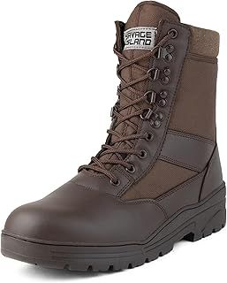 Combat Boots Patrol Brown Army Leather