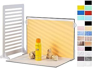 HengMing 12Pcs 22Patterns Small Product Photography Backdrops Kit Photo Background Food Photography Backdrop Board with Carrying Bag and Drawstring Bag(40x30cm)