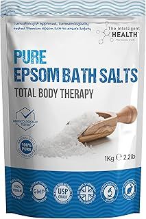 Pure Epsom Salts | Magnesium Sulphate Bath Salt, Herbal (1 kg (Pack of 1))