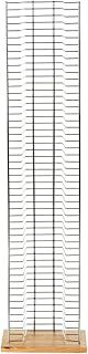 Watsons on the Web Tower - Free Standing Dvd Storage Rack - Silver