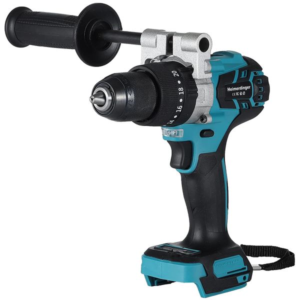 150N.m Brushless Impact Drill for Makita 18V Battery, 13mm Metal Chuck Hammer Drill
