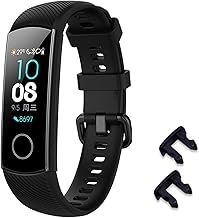 iJiGui Honor Band 5/4 Silicone Wrist Strap - Universal Sport-Black