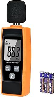 Hand-Held Sound Level Meter,V·RESOURCING 30~130 dB Decibel Noise Measurement Tester with Backlight Digital LCD Display for Indoor/Outdoor Uses [Max/Min/Hold Function]