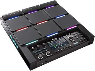 Alesis Strike Multipad - 9-Trigger Percussion Pad with RGB Backlighting, Sampler, Looper, On-Board 2-In/2-Out Soundcard, Sample loading via USB Thumb Drives and Radiant 4.3-Inch Display