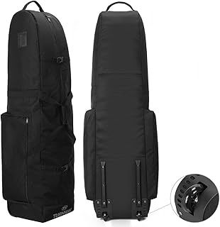 TurnWay Foldable Golf Travel Bag, Heavy Duty 900D Polyester Golf Club Bag Waterproof Golf Carry Bag Travel Case Cart Bag with Wheels, Soft-Sided Spacial Size for Golf GearTransportation