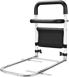 Bed Rail for Elderly Bed Assist Rail Folding Bed Rail Safety Side Protector with Storage Pocket Bed Rail Guard for Elderly for Adults Kids Safety Hospital Home Care(19.4 '' H)