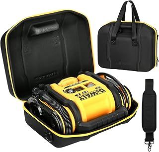 Air Compressor Hard Case for DEWALT 20V MAX Tire Inflator DCC020IB, Air Pump Storage Carrying Bag for DEWALT DCC020IB Tools - Included Neck Strap (Only Case)