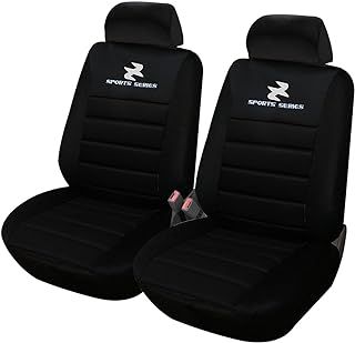 WOLTU Car Van Seat Covers Front Pair black Universal for Cars Vans Car Seat Protector