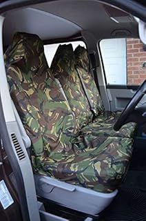 Mr E Saver Vauxhall Vivaro Sportive Heavy Duty Waterproof Camo Camouflage Van Seat Covers - Military Green