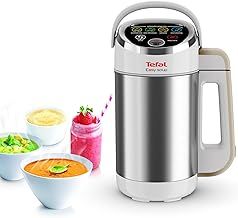 Tefal Easy Soup and Smoothie Maker, 1.2 Litre Jug, 5 Programs, Smooth and Chunky Soup, Smoothie, Compote, Auto-Clean, 1000W, Digital Control, Stainless Steel, Compact BL841140