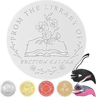 Book Embosser Personalised Custom Library Embosser Customised Your Text Name from The Library of Book Embossers & Stamps