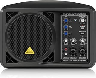 Behringer EUROLIVE B205D Ultra-Compact 150 Watt PA/Monitor Speaker System,Black