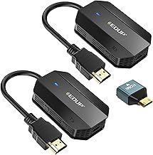 EDUP Wireless HDMI Transmitter and Receiver, HDMI Wireless Extender Kit 1080P, Plug & Play, Streaming Media Video/Audio for Laptop/PC/Camera/Phone to Monitor/Projector/HDTV, 165FT/50M